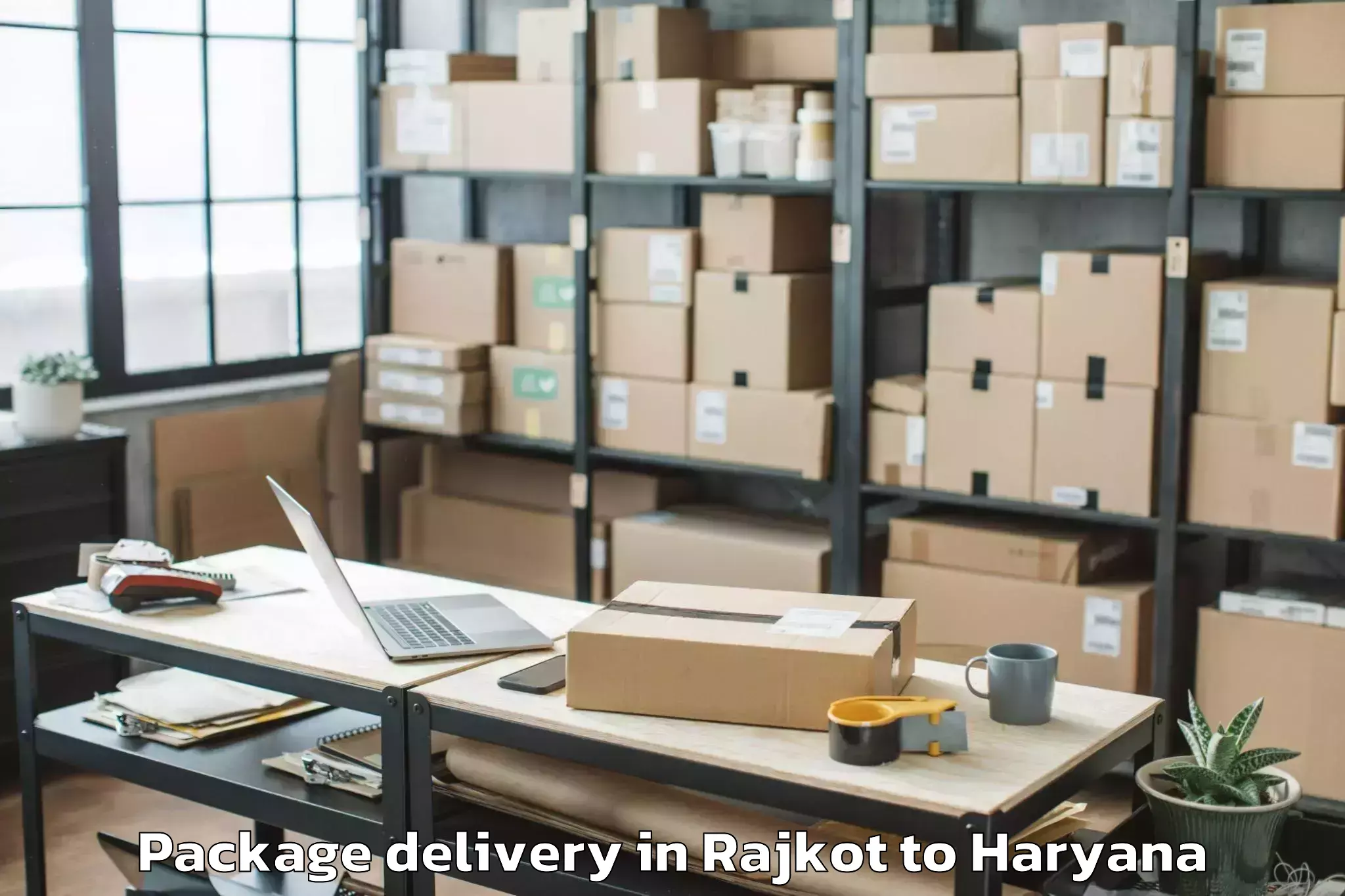 Book Rajkot to Kharkhoda Package Delivery